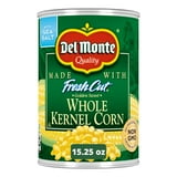 Del Monte Fresh Cut Golden Sweet Whole Kernel Corn, Canned Vegetables, 15.25 oz Can