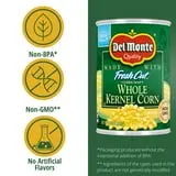 Del Monte Fresh Cut Golden Sweet Whole Kernel Corn, Canned Vegetables, 15.25 oz Can thumbnail 2