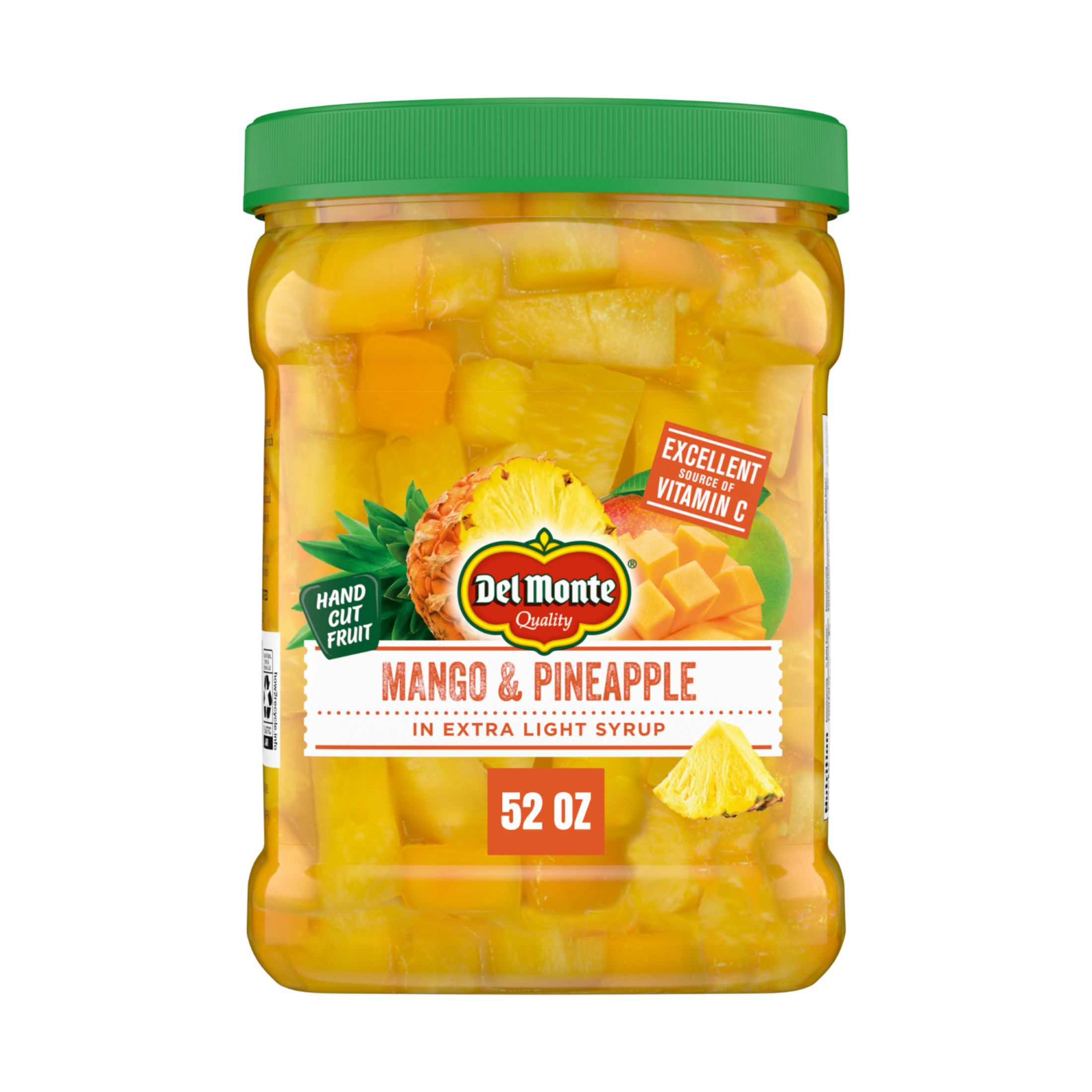 Del Monte Pineapple Mango Chunks in Extra Light Syrup, 52