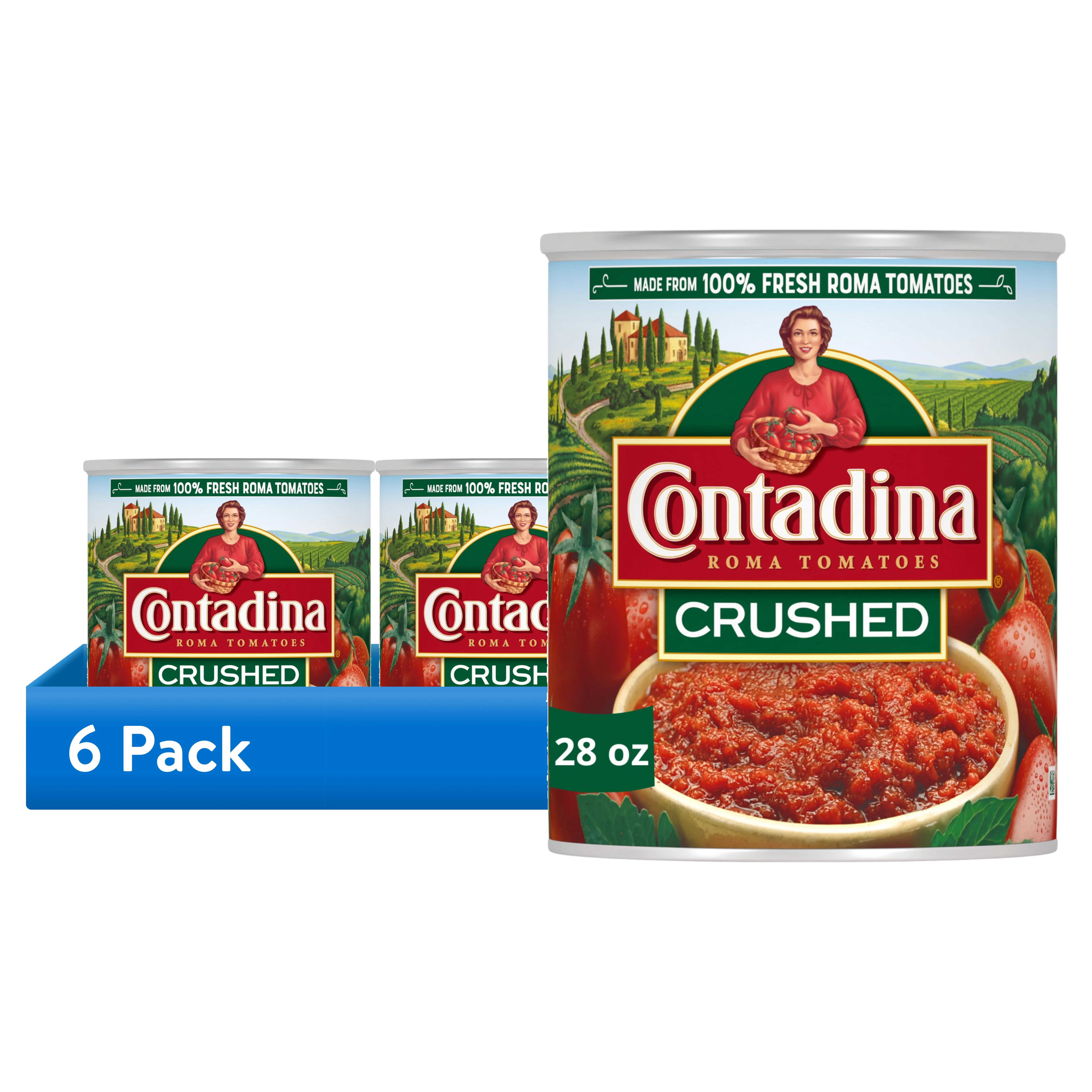 (6 pack) Contadina Crushed Tomatoes, 28 oz Can