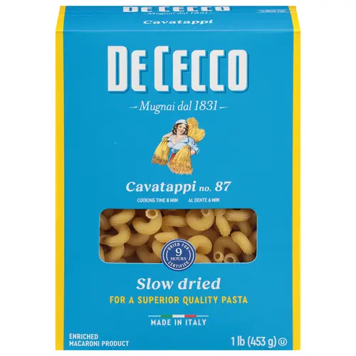 De Cecco Cavatappi No. 87 Pasta, 16 oz thumbnail 2