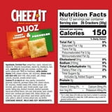 Cheez-It DUOZ Sharp Cheddar and Parmesan Baked Snack Crackers, Lunch Snacks, 12.4 oz thumbnail 3