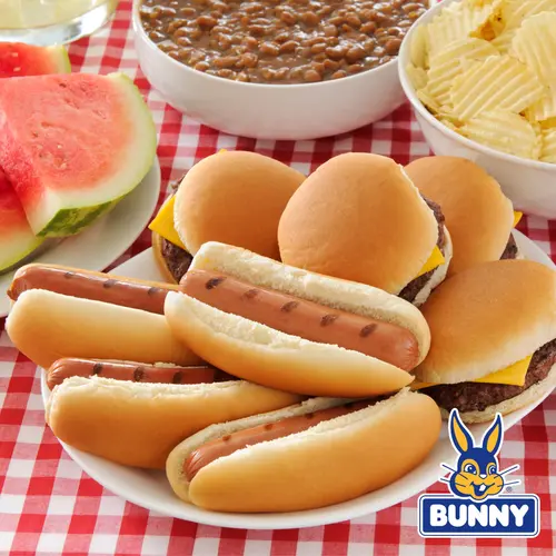 Bunny White Restaurant Style Burger Buns, 21 oz, 12 Count thumbnail 4