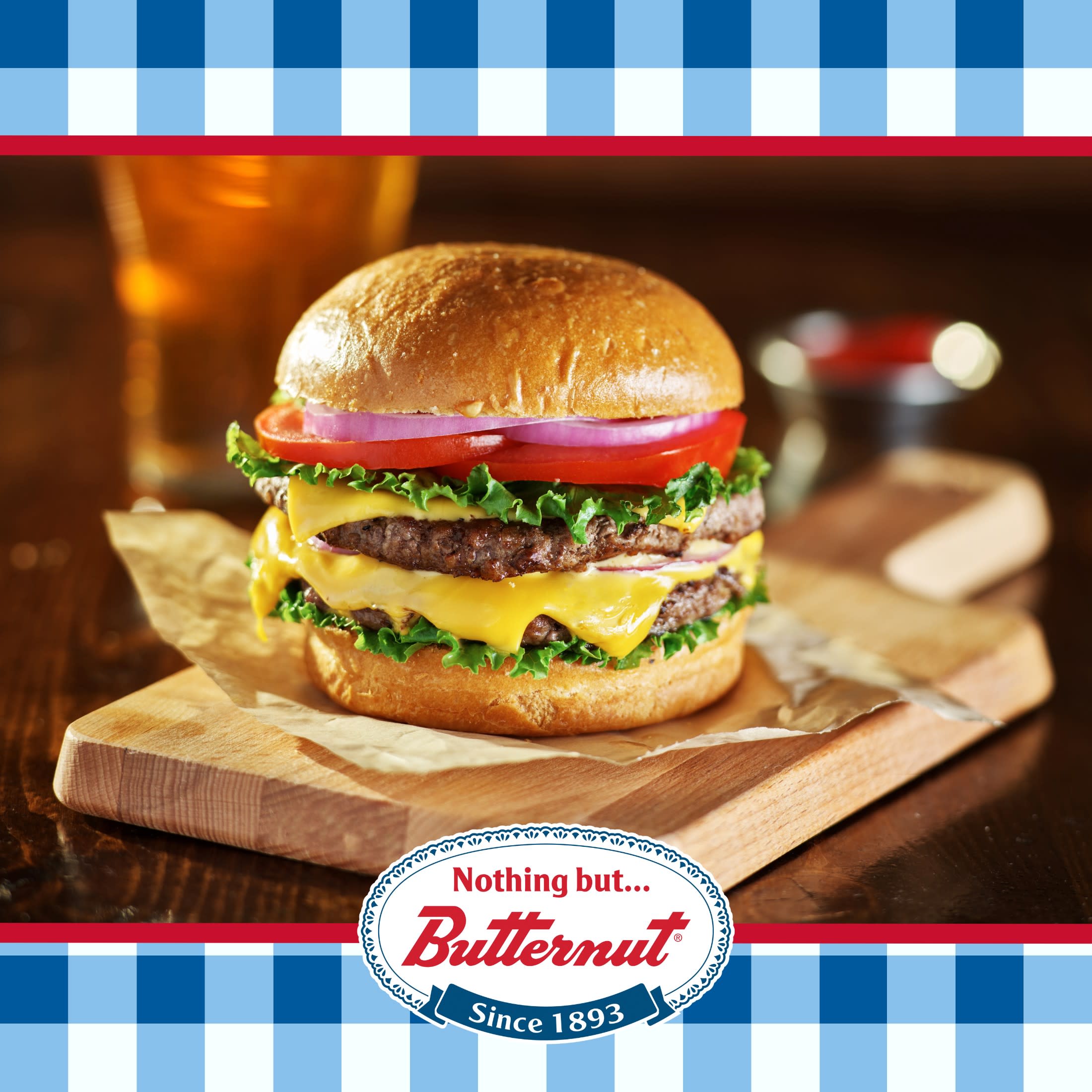 Butternut White Restaurant Style Burger Buns, 21 oz, 12 Count thumbnail 3