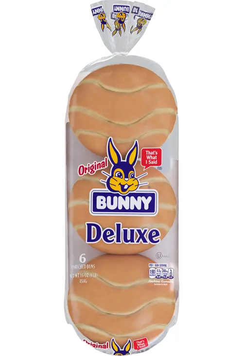 Bunny White Deluxe Buns, 16 oz, 6 Count