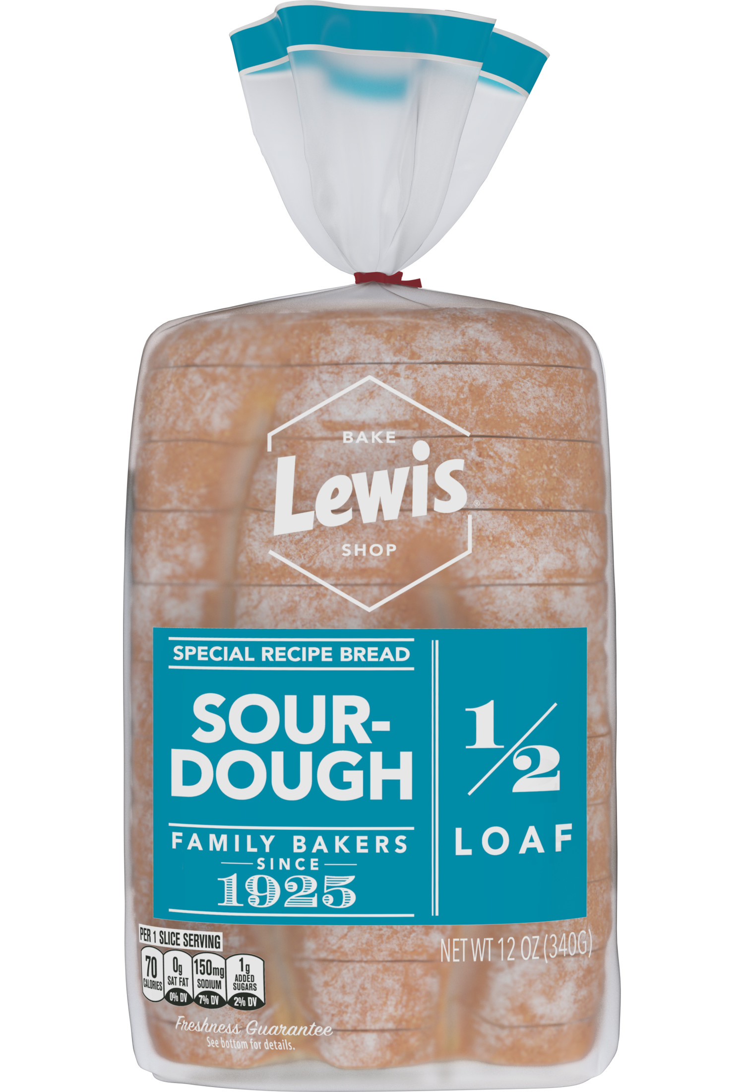 Lewis Bake Shop Sourdough Half Loaf Bread, 1/2 Loaf, 12 oz thumbnail 2