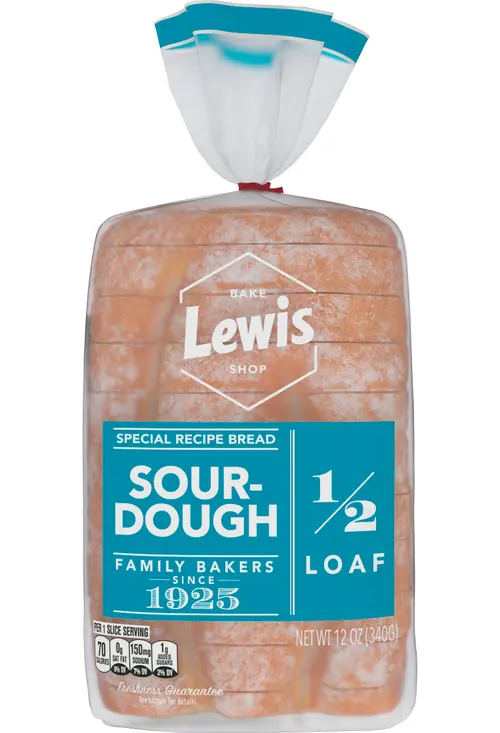 Lewis Bake Shop Sourdough Half Loaf Bread, 1/2 Loaf, 12 oz thumbnail 2