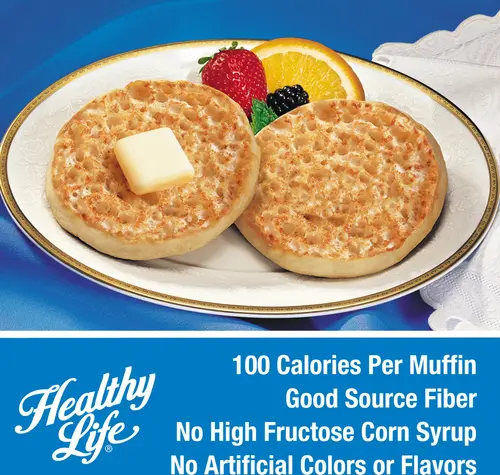 Lewis Bake Shop Healthy Life White English Muffins, 8 oz, 4 Count thumbnail 4