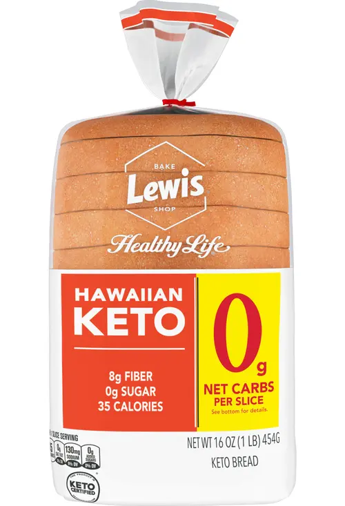 Lewis Bake Shop Healthy Life Hawaiian Keto Bread, 16 oz