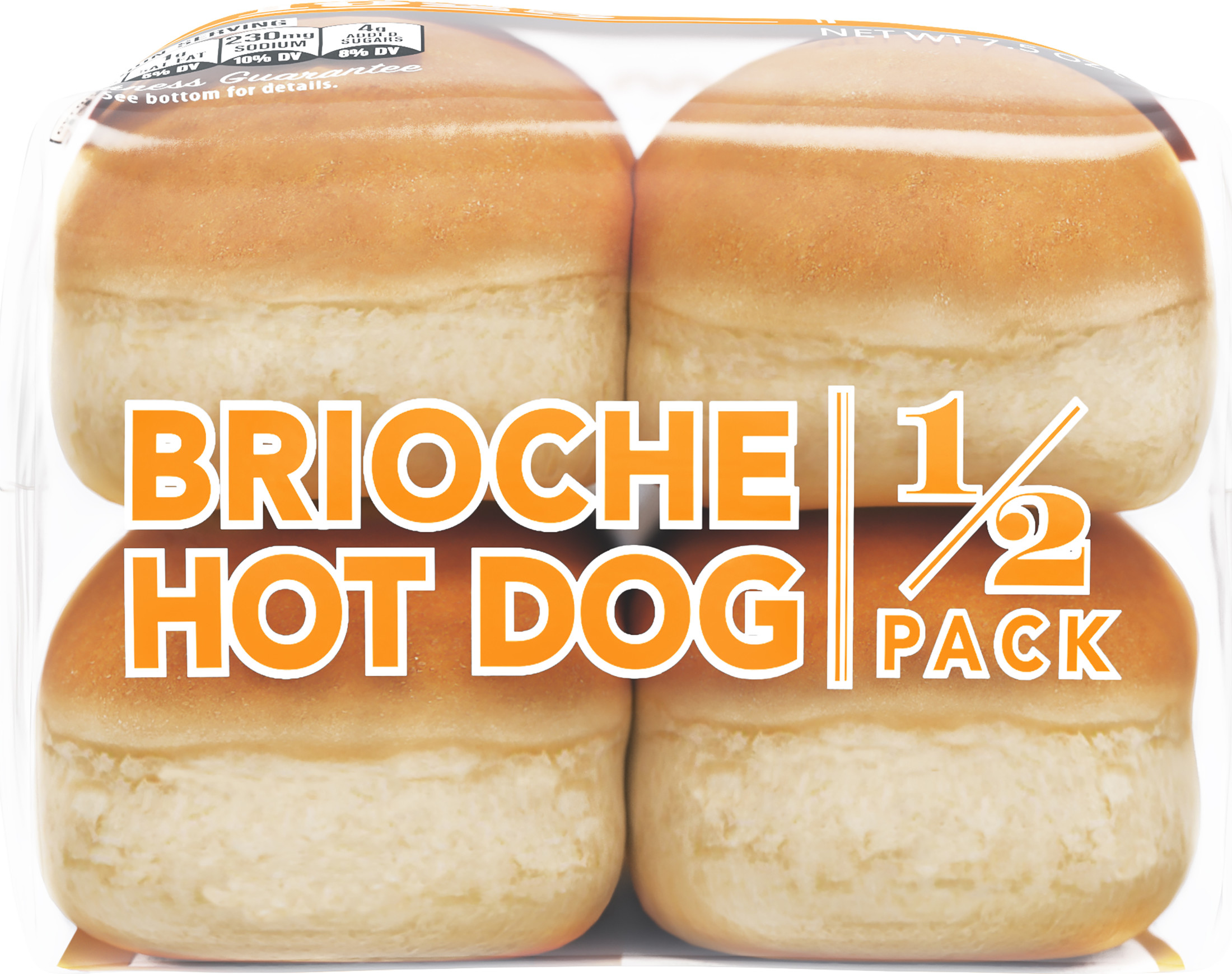 Lewis Bake Shop Brioche Half Pack Hot Dog Buns, 7.5 oz, 4 Count thumbnail 4