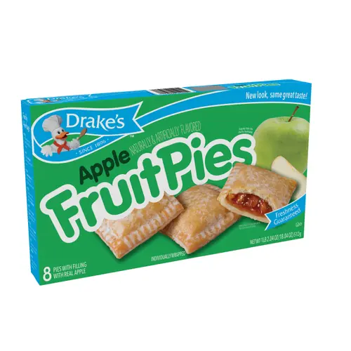 Drake's Apple Fruit Pies, 8 Count, 18.04 oz thumbnail 2