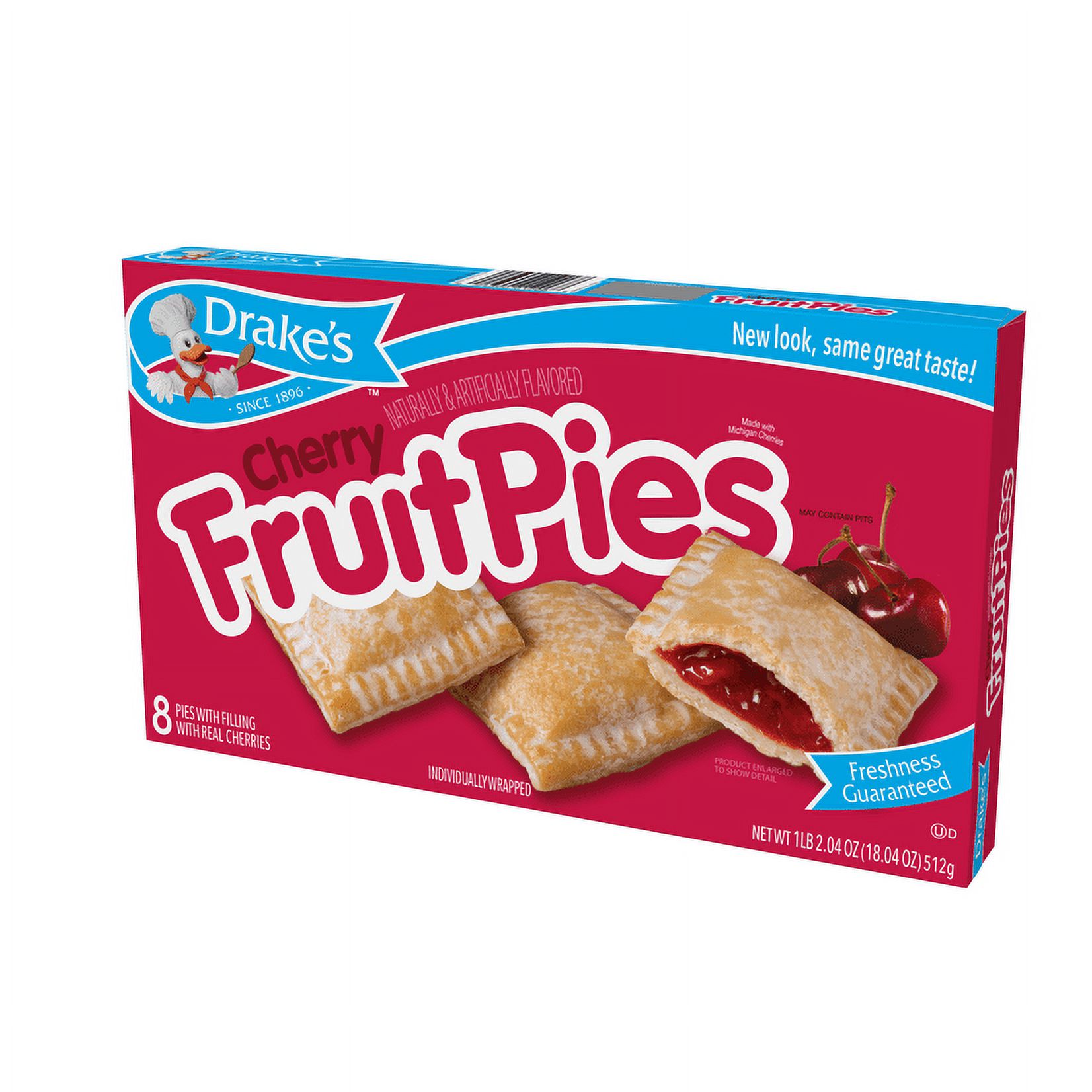 Drake's Cherry Fruit Pies, 8 Count, 18.04 oz thumbnail 2