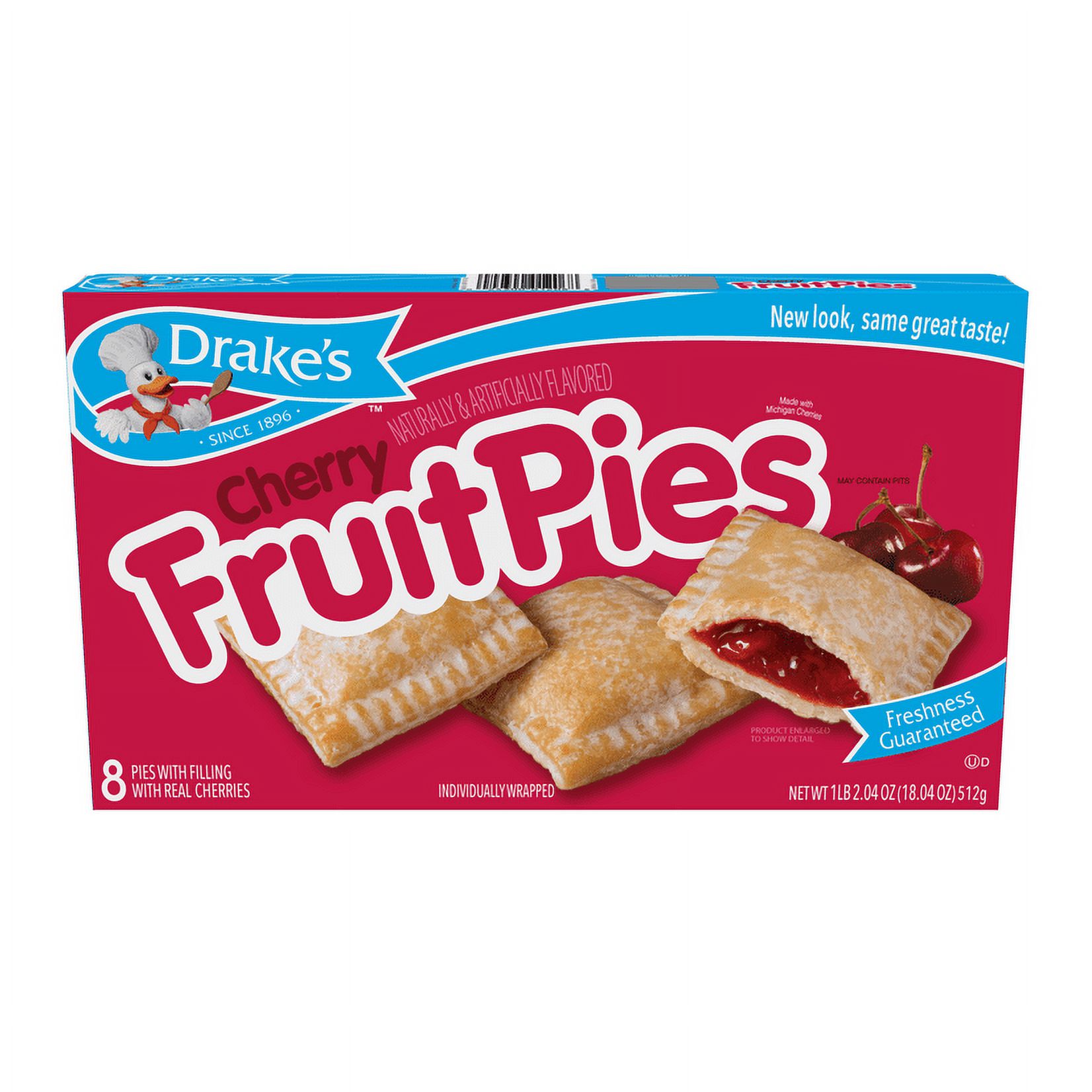 Drake's Cherry Fruit Pies, 8 Count, 18.04 oz thumbnail 3