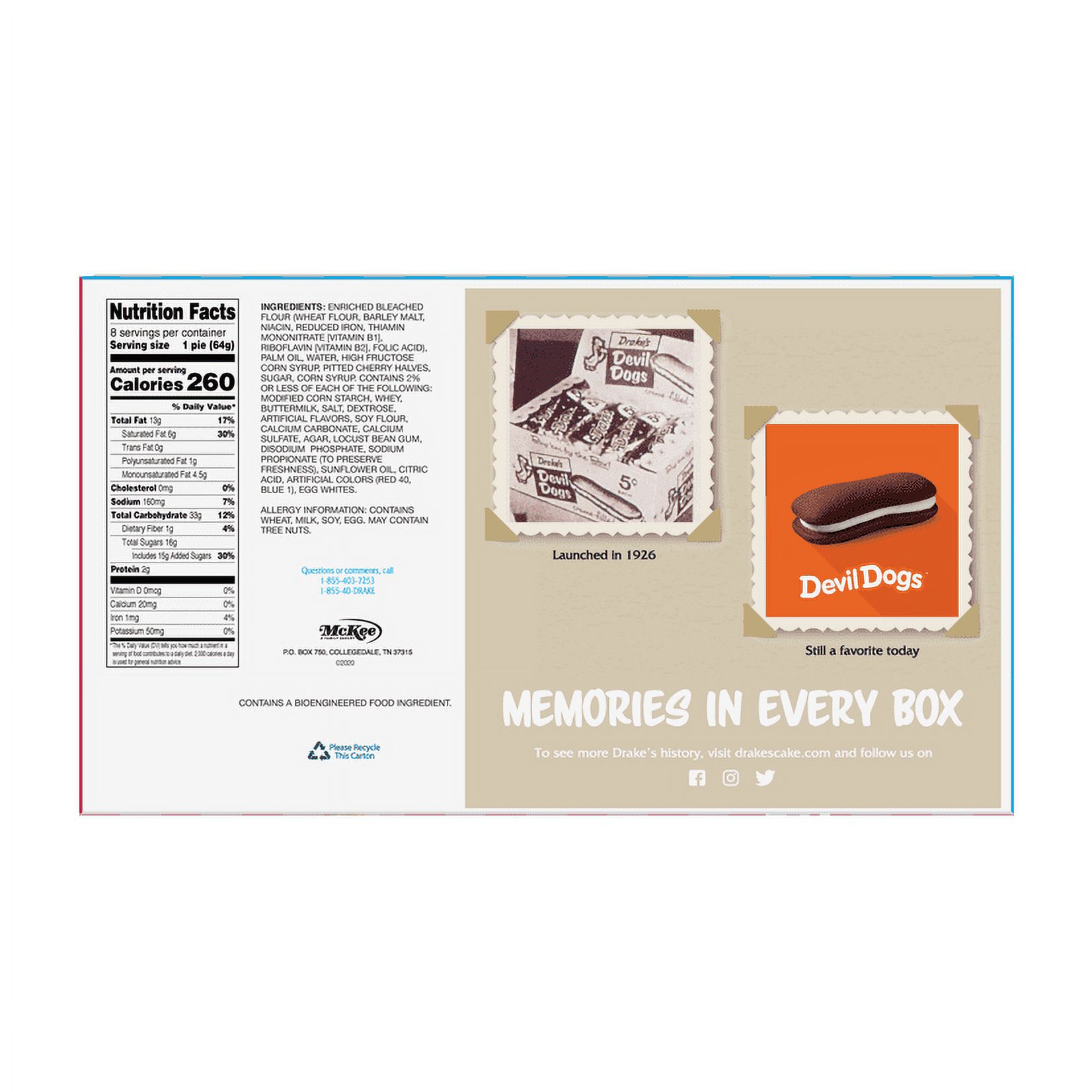 Drake's Cherry Fruit Pies, 8 Count, 18.04 oz thumbnail 4