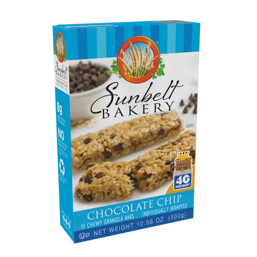 Sunbelt Bakery Family Pack Chocolate Chip Chewy Granola Bars, 10 Count