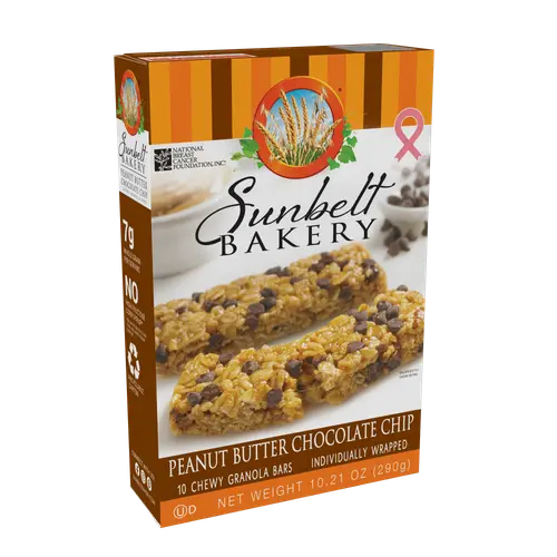 Sunbelt Bakery Chewy Granola Bars, Peanut Butter Chocolate Chip, 10 Ct