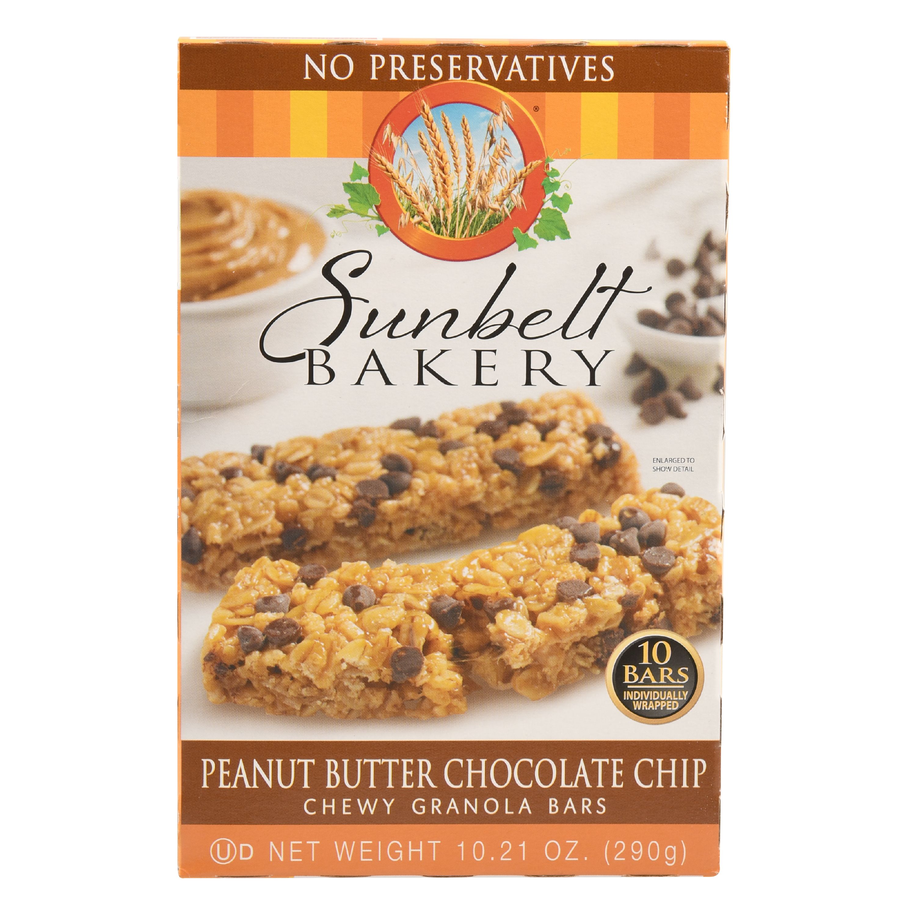 Sunbelt Bakery Chewy Granola Bars, Peanut Butter Chocolate Chip, 10 Ct thumbnail 2