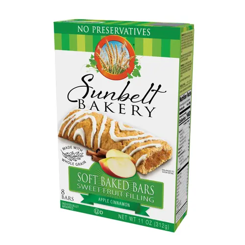 Sunbelt Bakery Soft Baked Bars Apple Cinnamon, 8 Count thumbnail 3