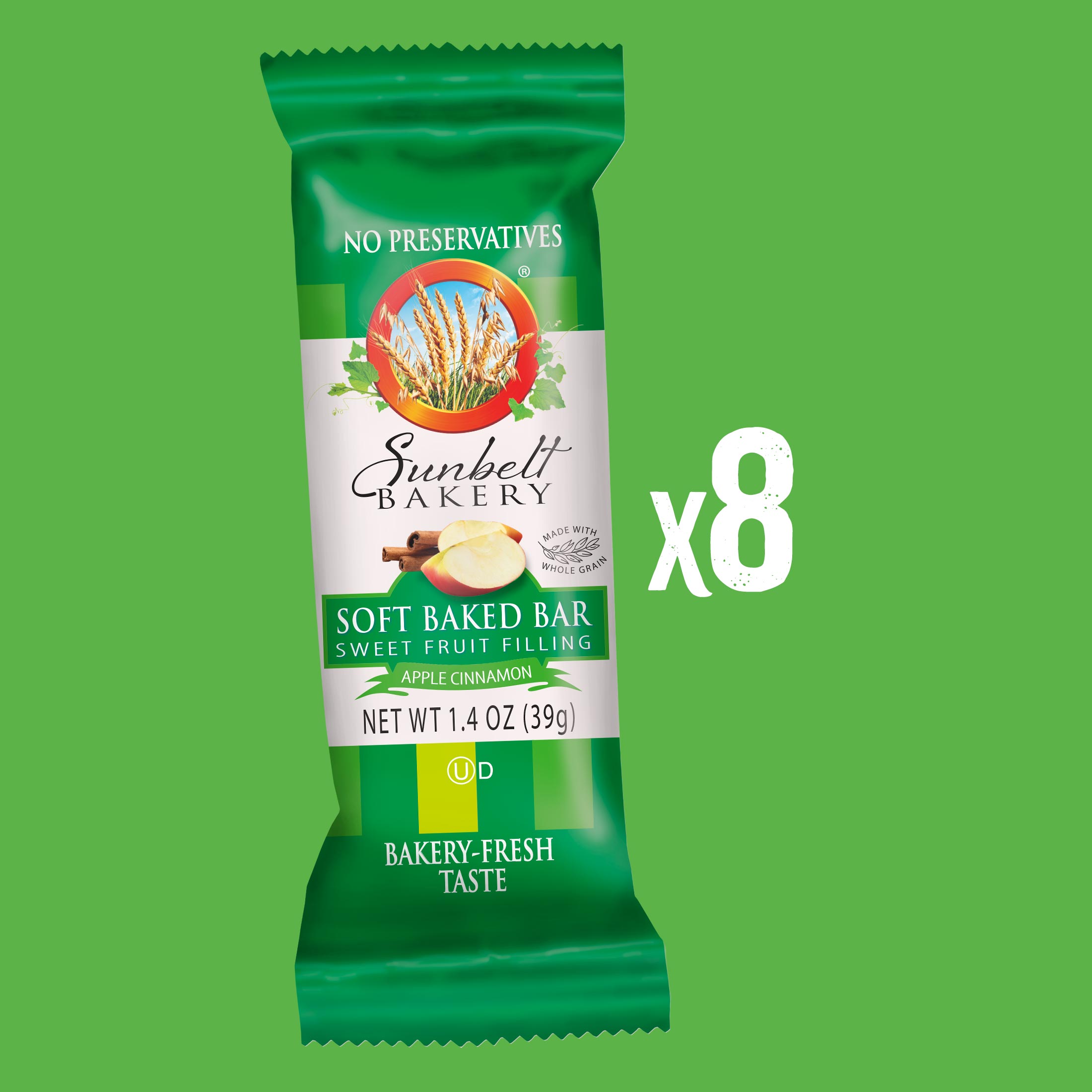 Sunbelt Bakery Soft Baked Bars Apple Cinnamon, 8 Count thumbnail 4