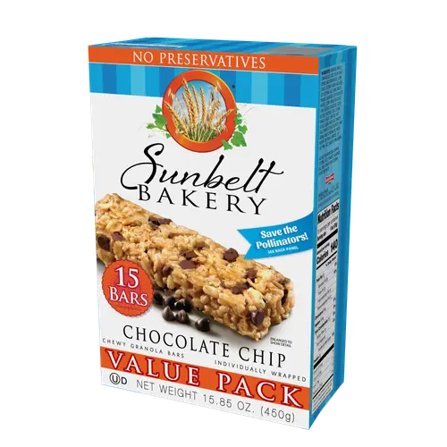 Sunbelt Bakery Chewy Granola Bars, Chocolate Chip, 15 Ct thumbnail 3