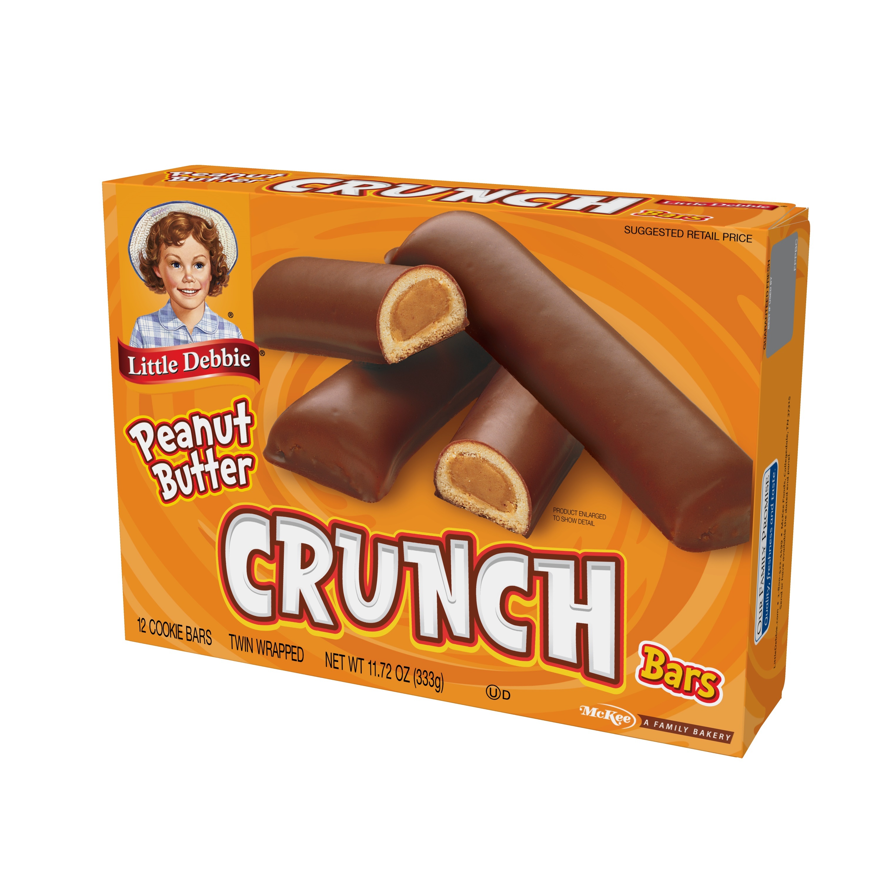 Little Debbie Peanut Butter Crunch Bars, 11.72 oz (12 count) thumbnail 3