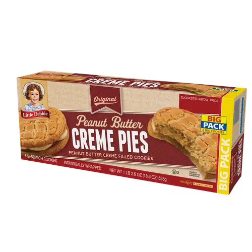 Little Debbie Big Pack Peanut Butter Creme Pies, 18.6 oz thumbnail 2