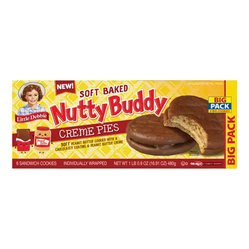 Little Debbie Big Pack Nutty Buddy Creme Pies thumbnail 2
