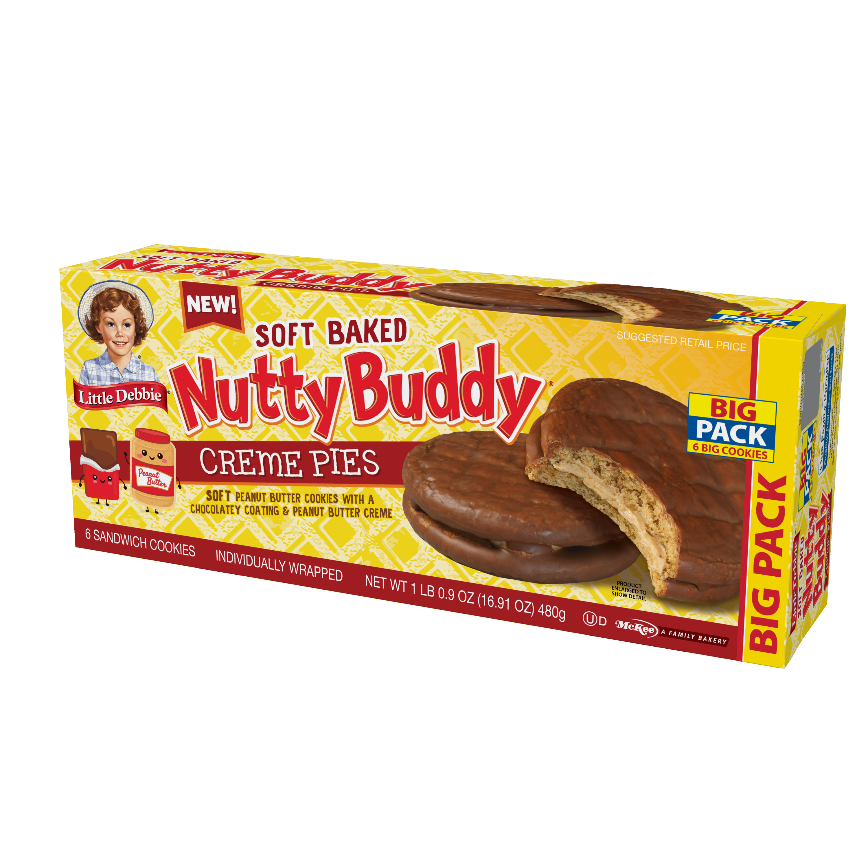 Little Debbie Big Pack Nutty Buddy Creme Pies thumbnail 3