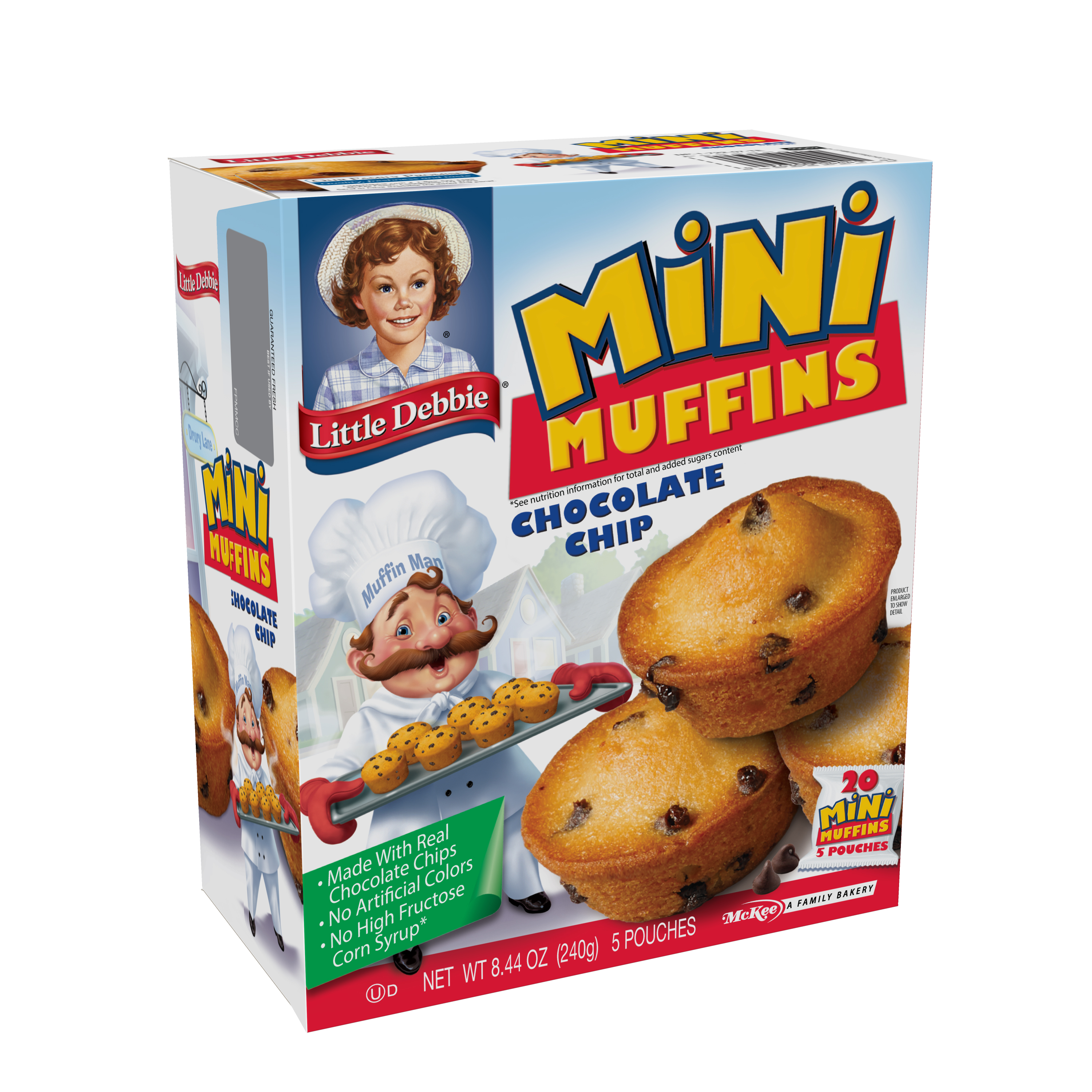 Little Debbie Chocolate Chip Mini Muffins, 8.44 oz (5 Count) thumbnail 2