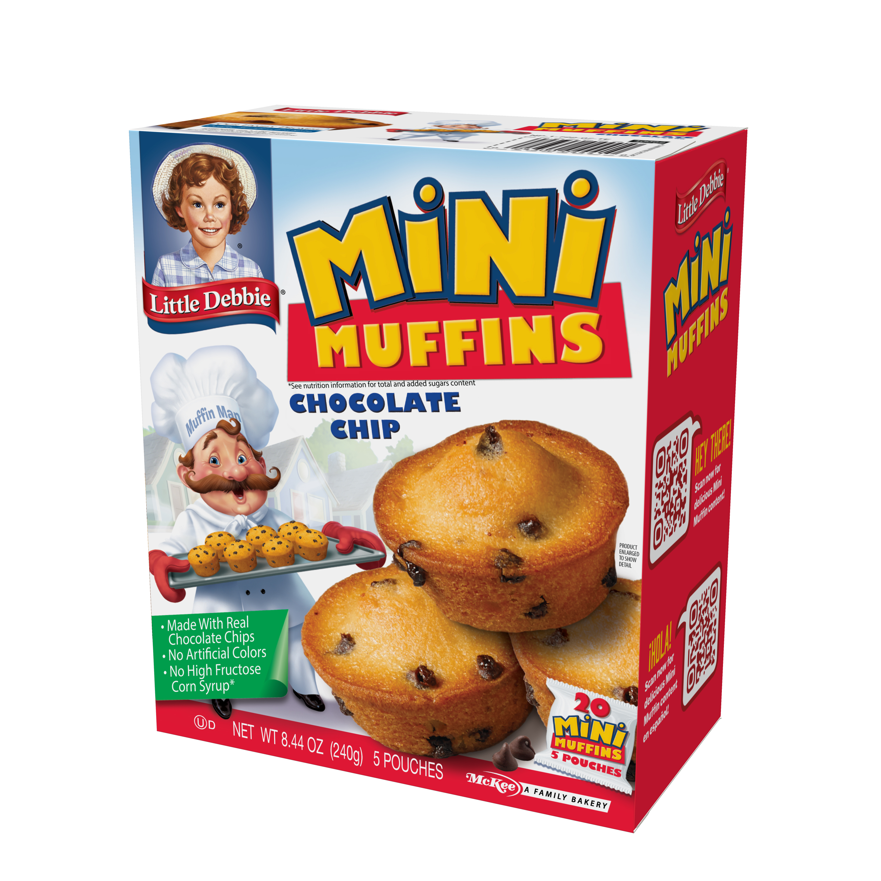 Little Debbie Chocolate Chip Mini Muffins, 8.44 oz (5 Count) thumbnail 3