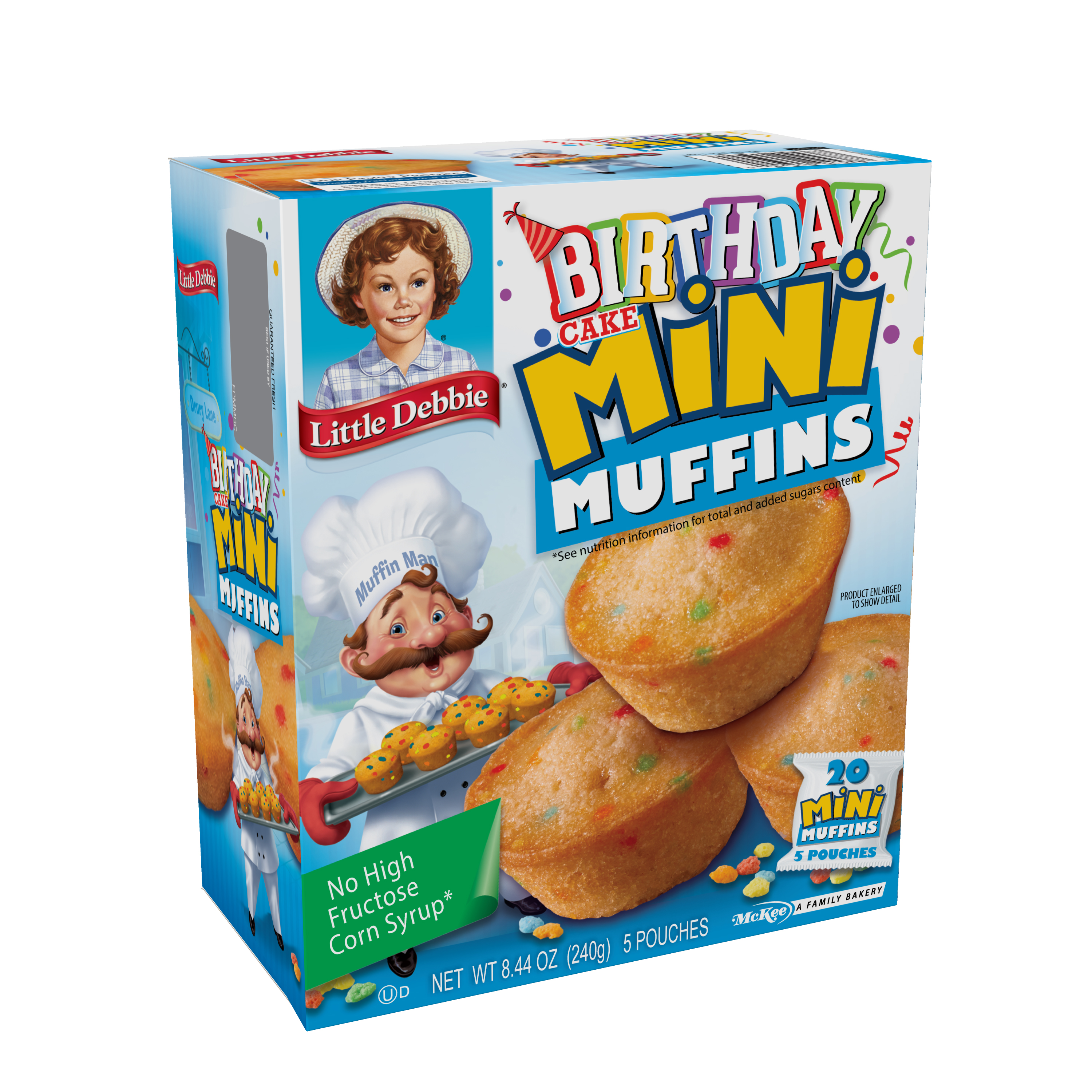 Little Debbie Birthday Cake Mini Muffins, 8.44 oz (5 Count) thumbnail 3