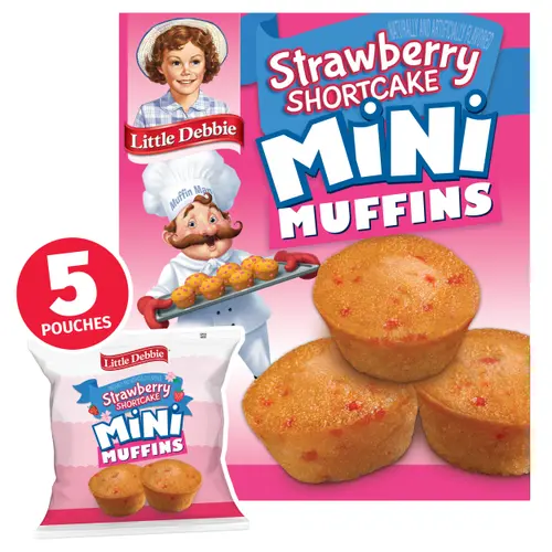 Little Debbie Strawberry Shortcake Mini Muffins, 8.44 oz (5 Count)