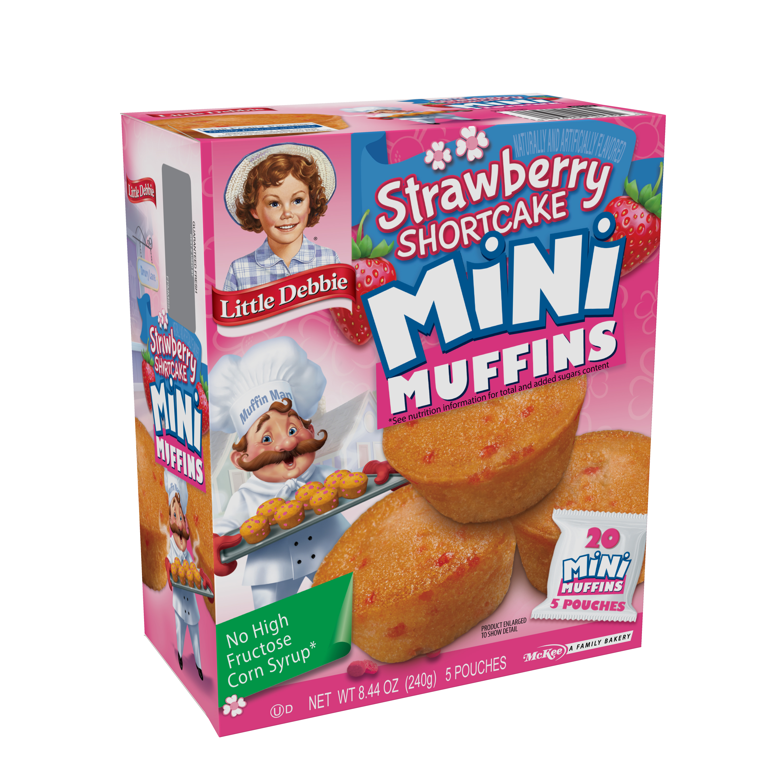 Little Debbie Strawberry Shortcake Mini Muffins, 8.44 oz (5 Count) thumbnail 2