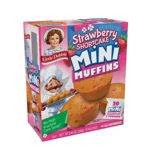 Little Debbie Strawberry Shortcake Mini Muffins, 8.44 oz (5 Count) thumbnail 2