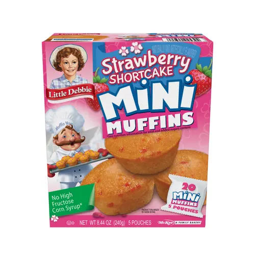 Little Debbie Strawberry Shortcake Mini Muffins, 8.44 oz (5 Count) thumbnail 4