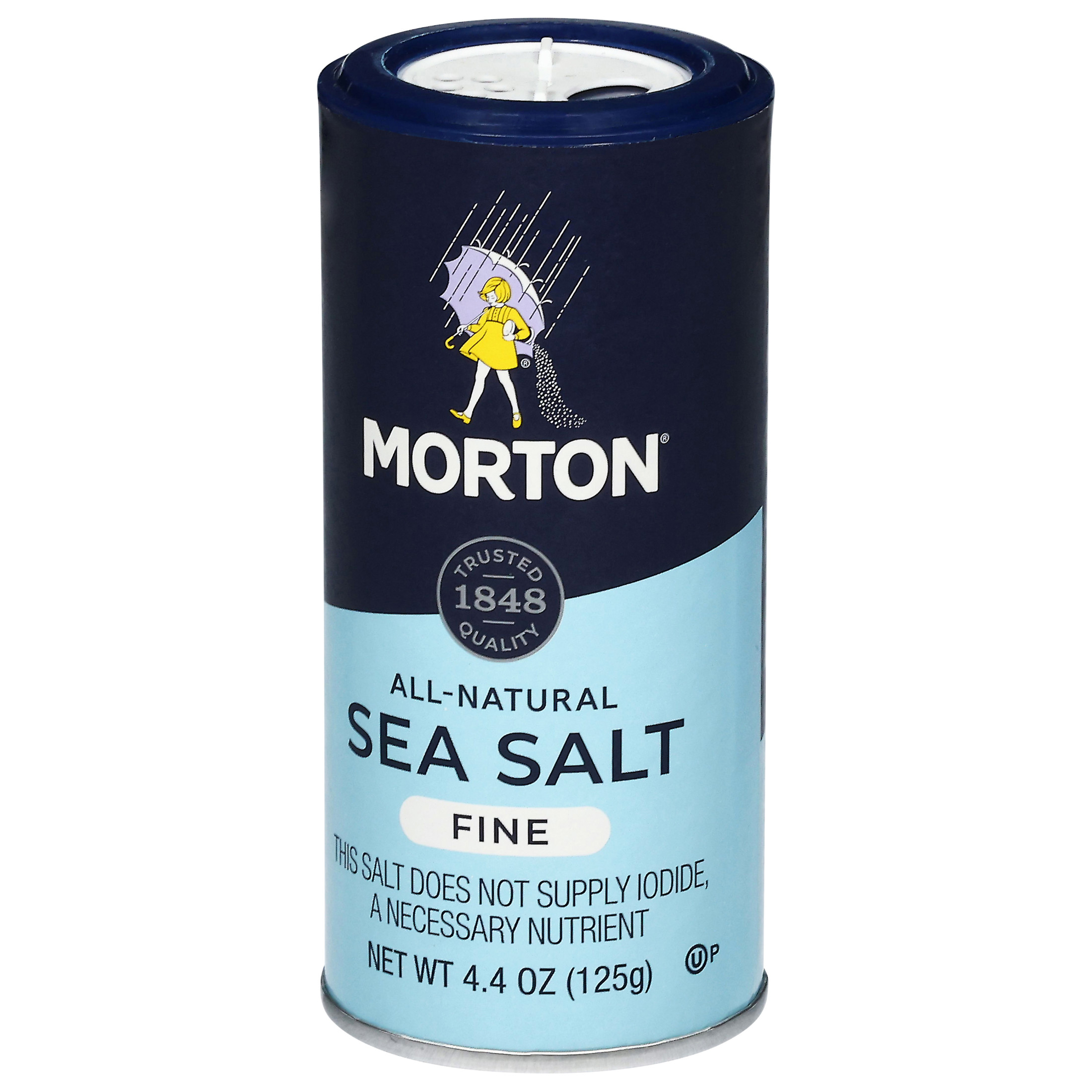 Morton All-Natural Fine Sea Salt, 4.4 oz thumbnail 4