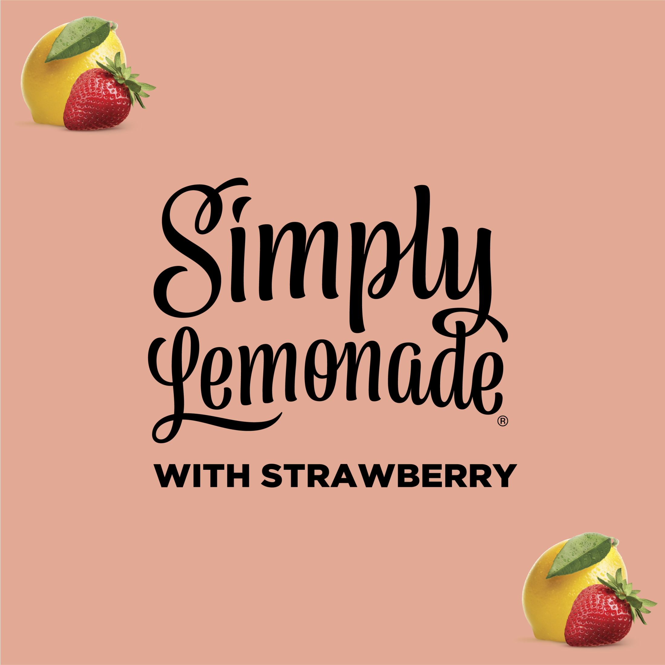 Simply Non GMO All Natural Strawberry Lemonade Juice, 52 fl oz Bottle thumbnail 3