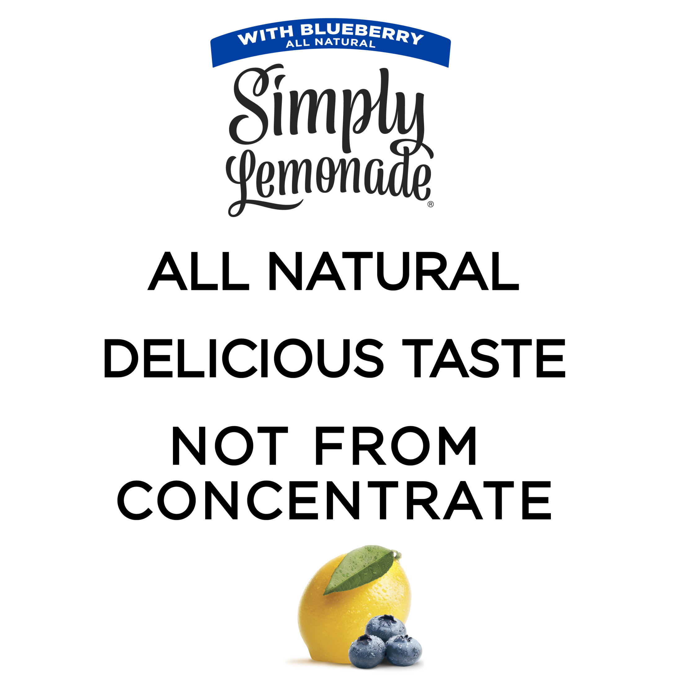 Simply Non GMO All Natural Lemonade with Blueberry Juice, 52 fl oz thumbnail 2