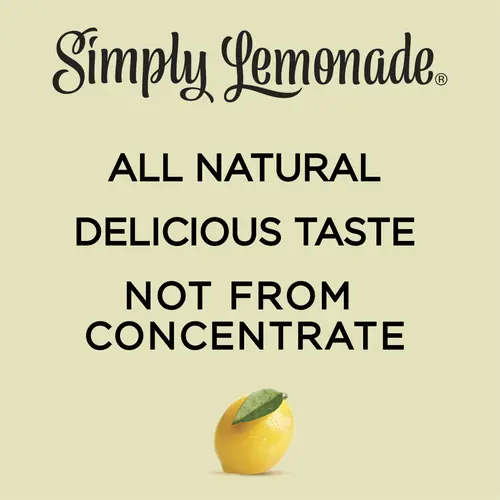 Simply Non GMO All Natural Lemonade Juice, 52 fl oz Bottle thumbnail 2