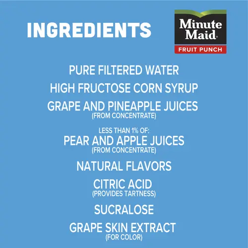 Minute Maid Fruit Punch Real Fruit Juice Drink, 59 fl oz Carton thumbnail 4