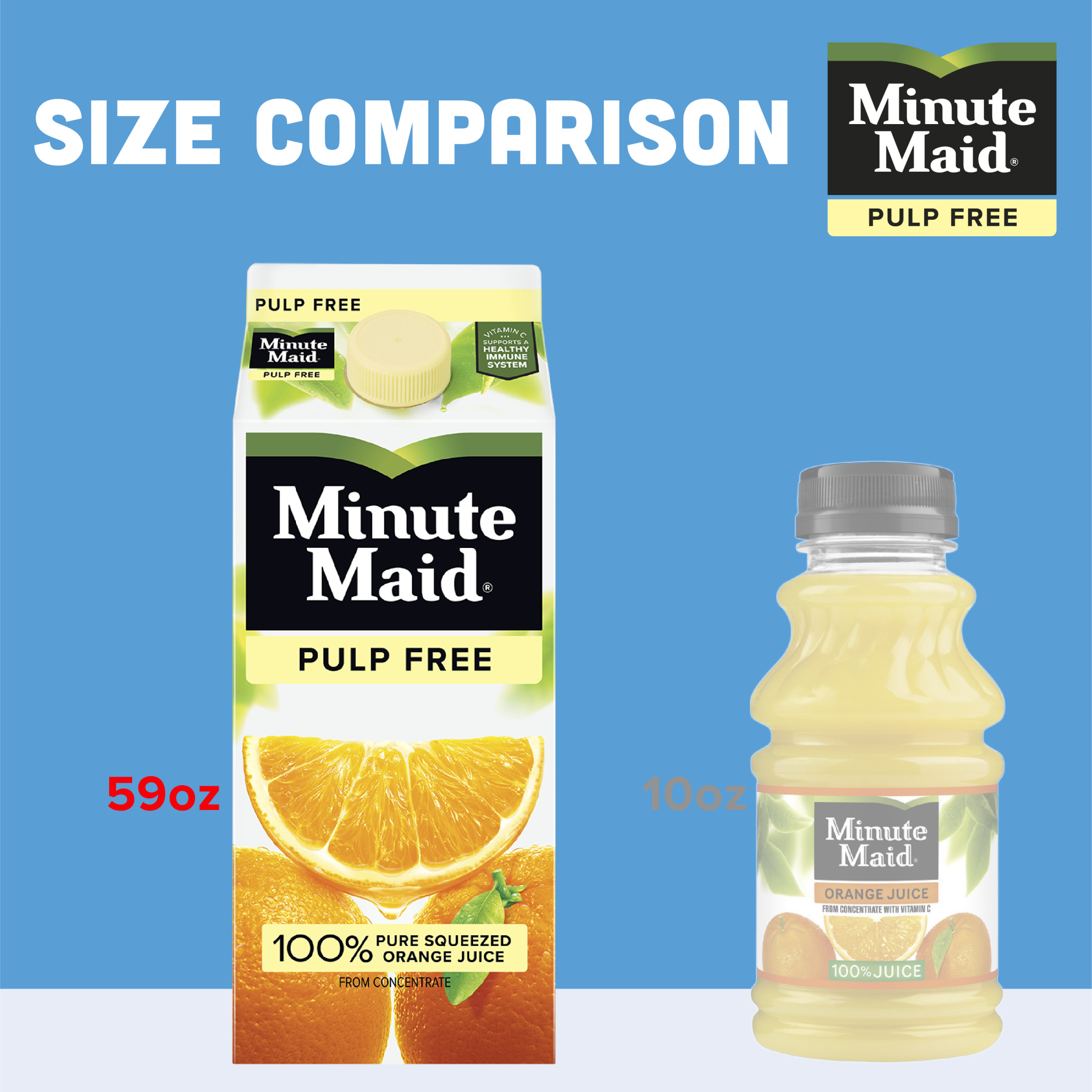 Minute Maid No Pulp Orange Fruit Juice, 59 fl oz Carton thumbnail 4