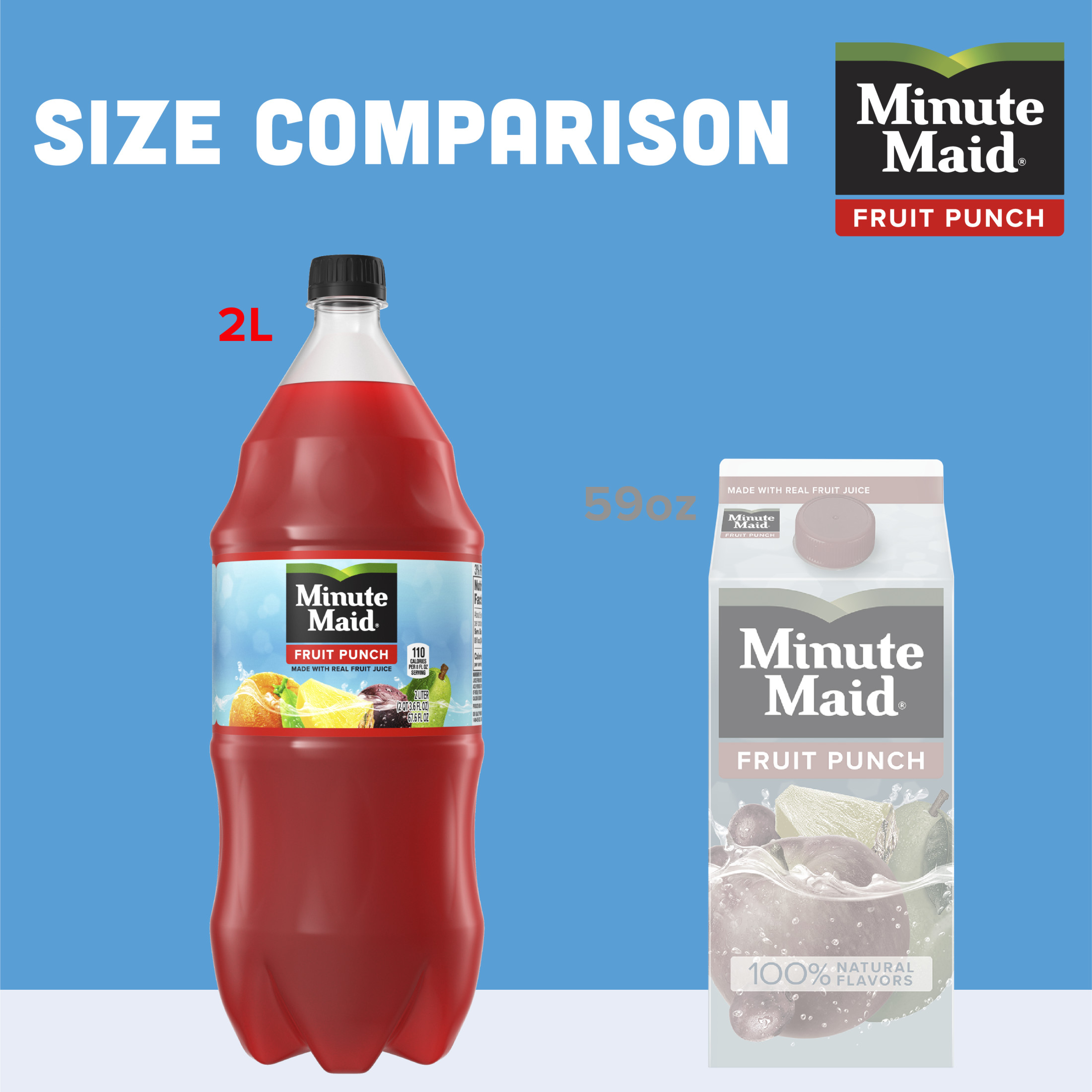 Minute Maid Fruit Punch Juice, 2 Liter Bottle thumbnail 3