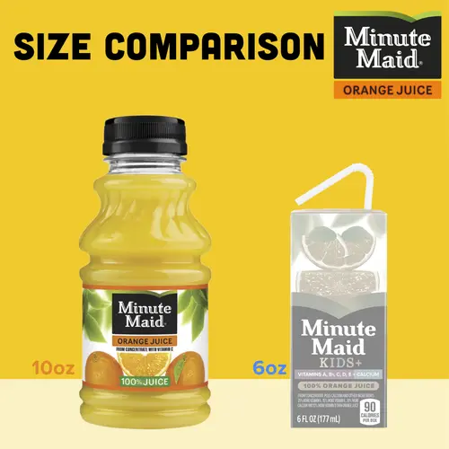 Minute Maid Orange Fruit Juice Drink, 10 fl oz, 6 Bottles thumbnail 4
