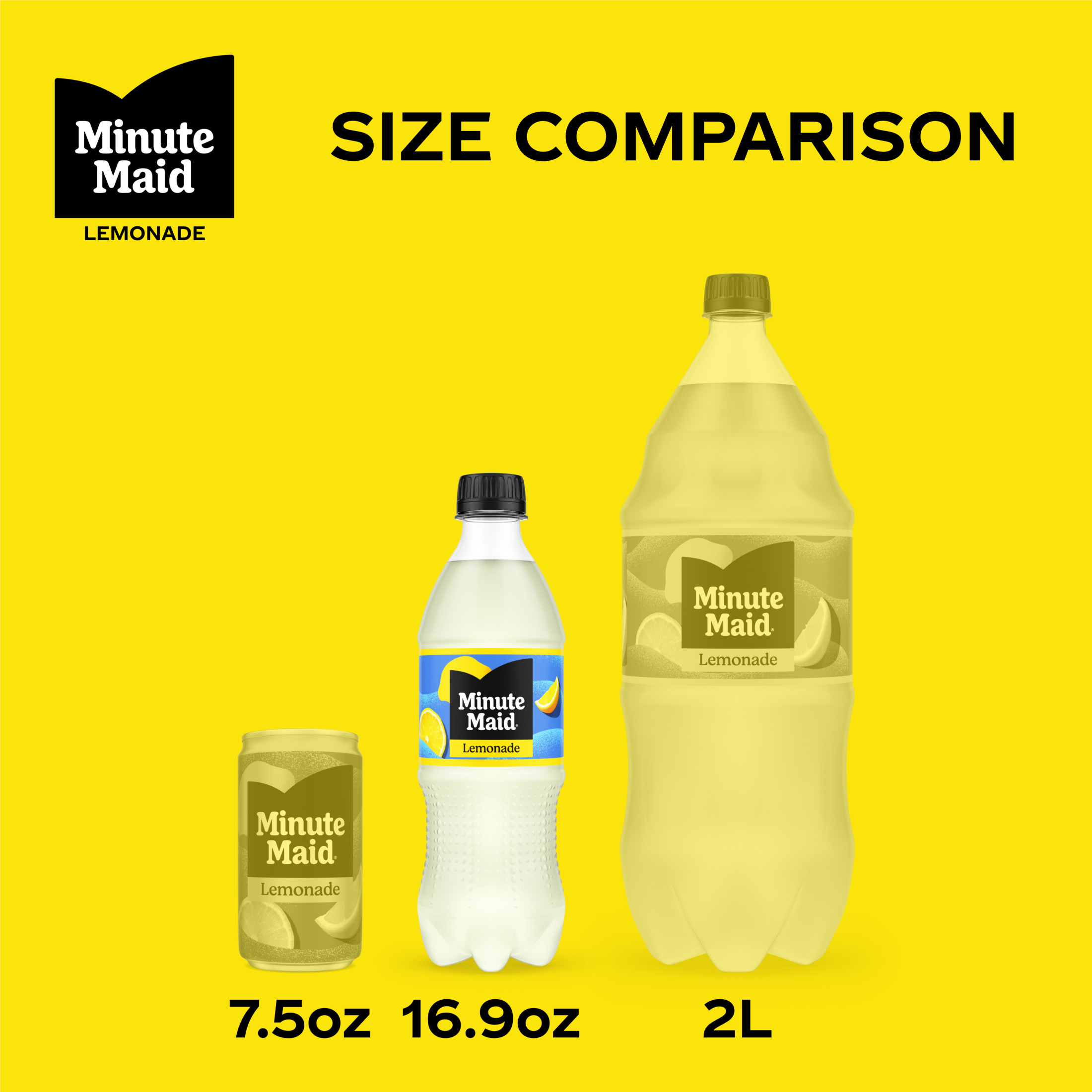 Minute Maid Lemonade Pop Soda, 16.9 fl oz, 6 Pack Cans thumbnail 3