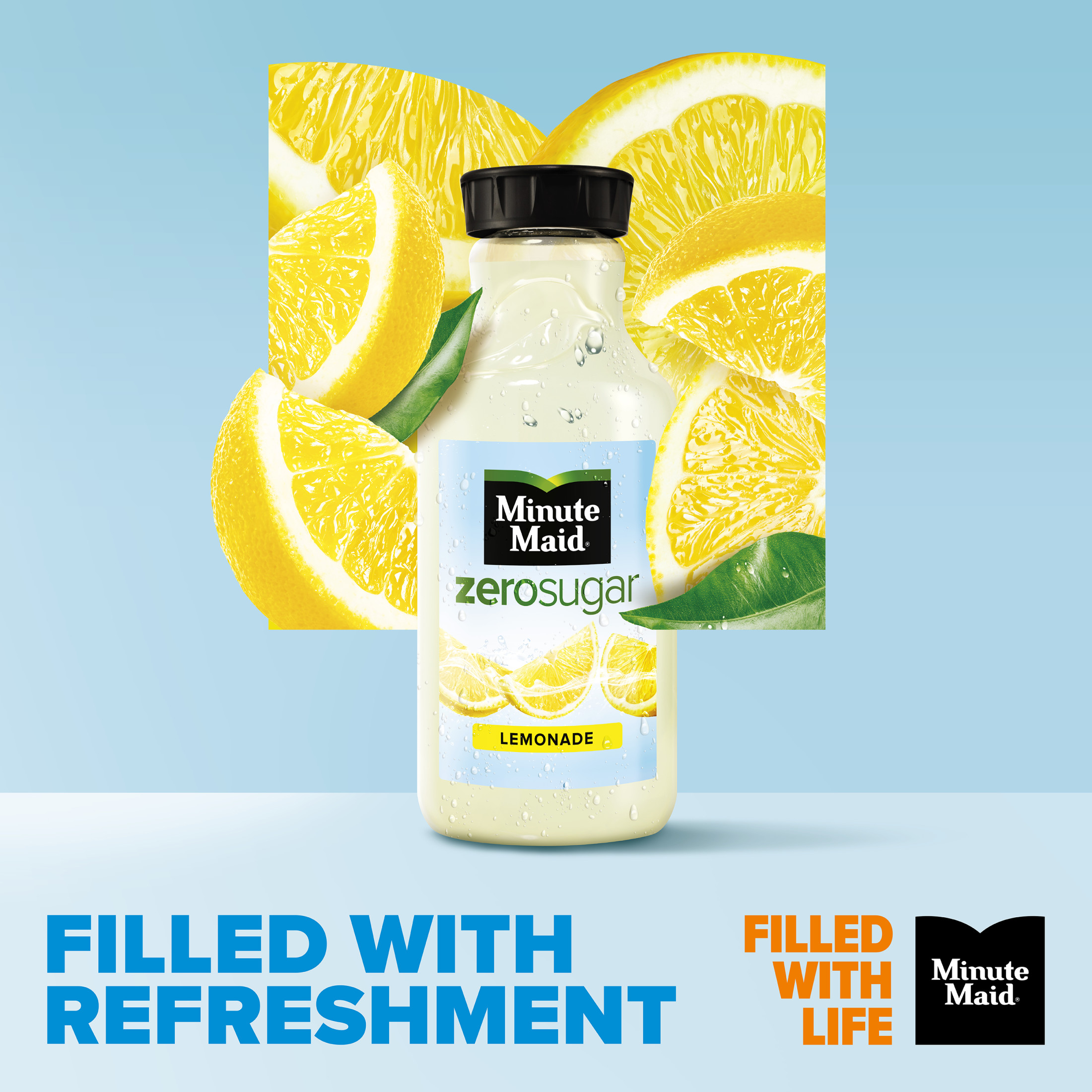 Minute Maid Zero Sugar Calorie Lemonade Juice, 52 fl oz Bottle thumbnail 2