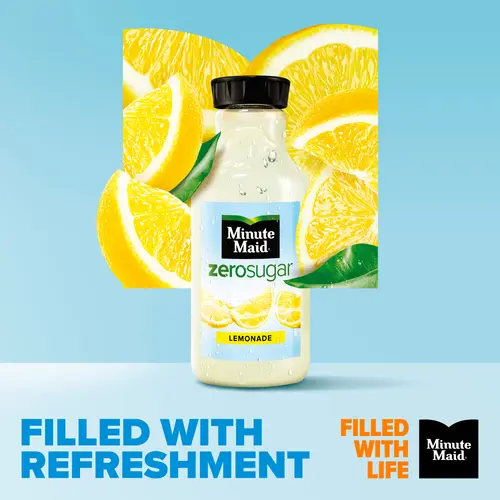 Minute Maid Zero Sugar Calorie Lemonade Juice, 52 fl oz Bottle thumbnail 2