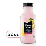 Minute Maid Zero Sugar Pink Lemonade Juice, 52 fl oz Bottle