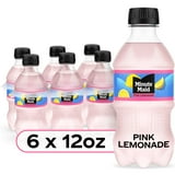 Minute Maid Pink Lemonade Juice Drink Bottles, 12 fl oz, 6 Pack
