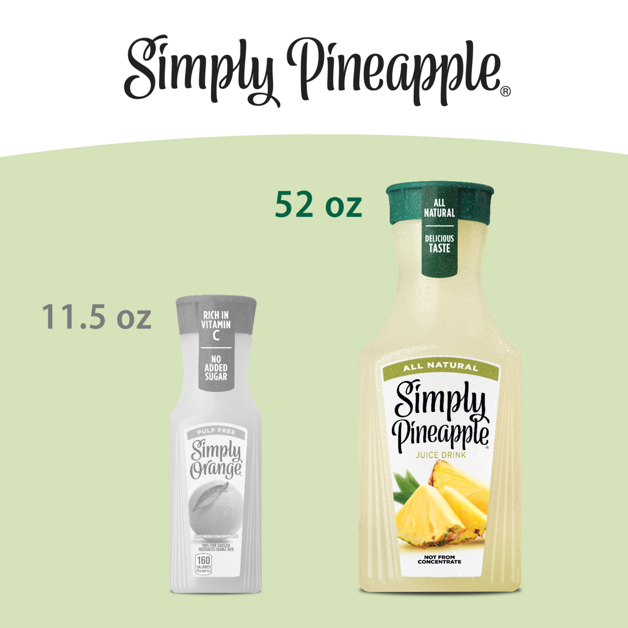 Simply Pineapple Bottle, 52 fl oz thumbnail 4