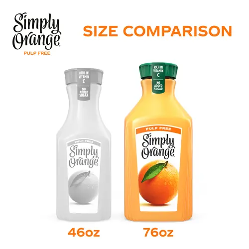 Simply Orange Pulp Free Orange Juice, 76 fl oz thumbnail 4
